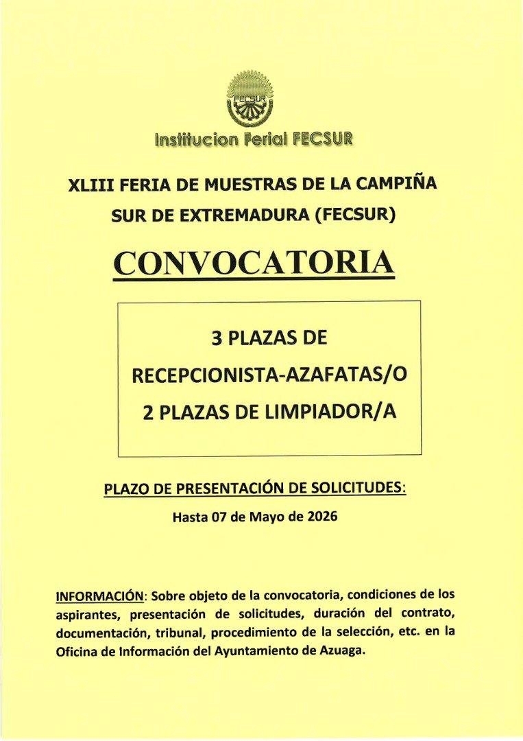 FECSUR abre una convocatoria de empleo
