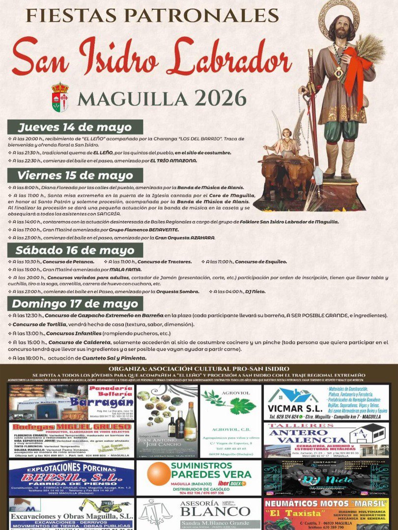 Maguilla cita a mayo con San Isidro