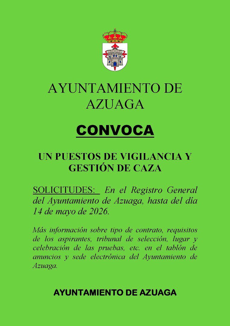 Azuaga abre una plaza para el coto de La Sierra
