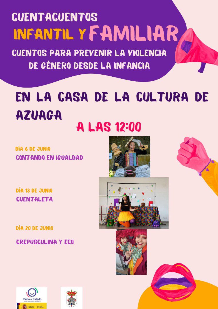 Azuaga llena junio de cuentos en igualdad