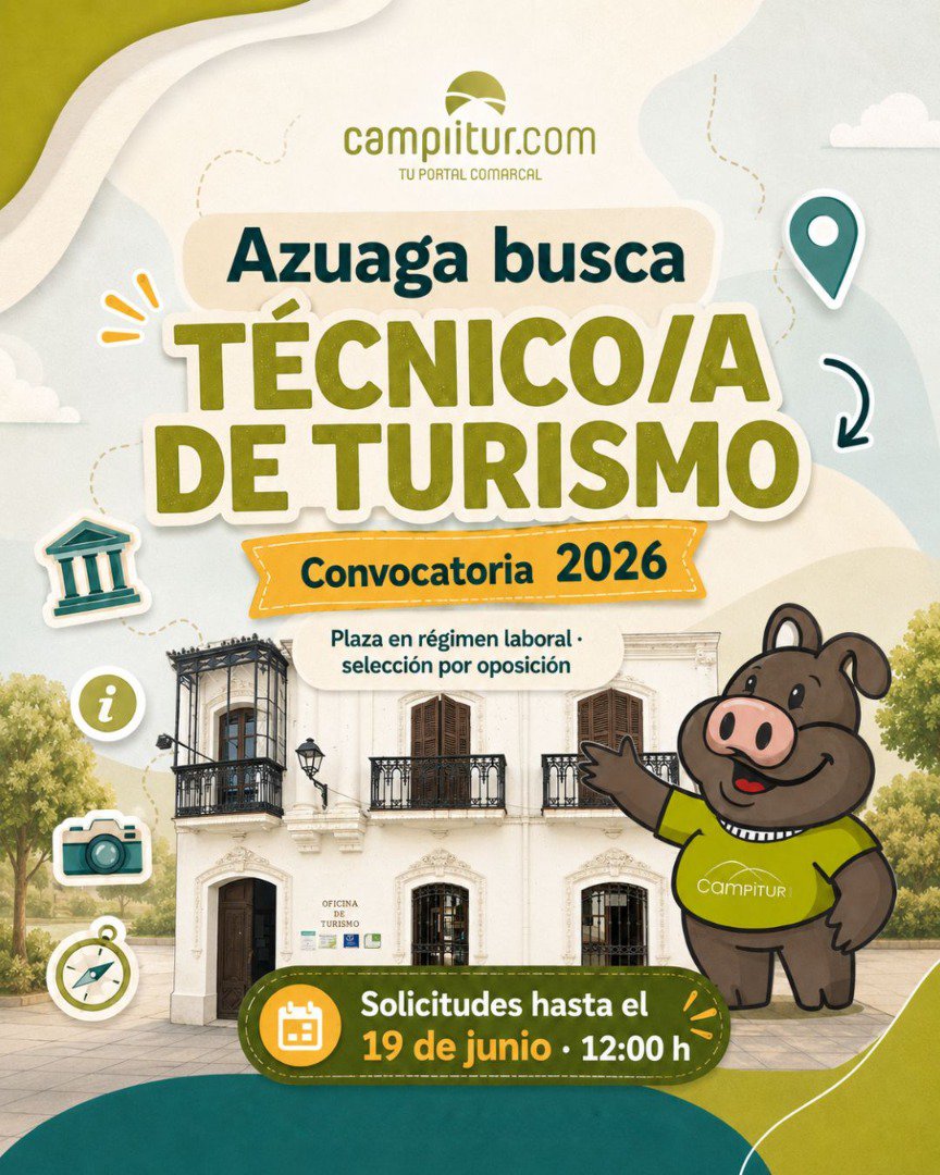Azuaga abre una plaza de técnico de turismo