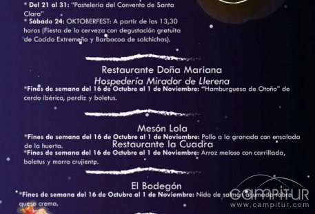 Ruta Gastronómica “Otoño Iluminado” en Llerena 