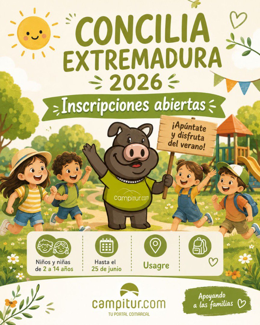 Abierto el plazo de inscripciones para el programa Concilia Extremadura en Usagre