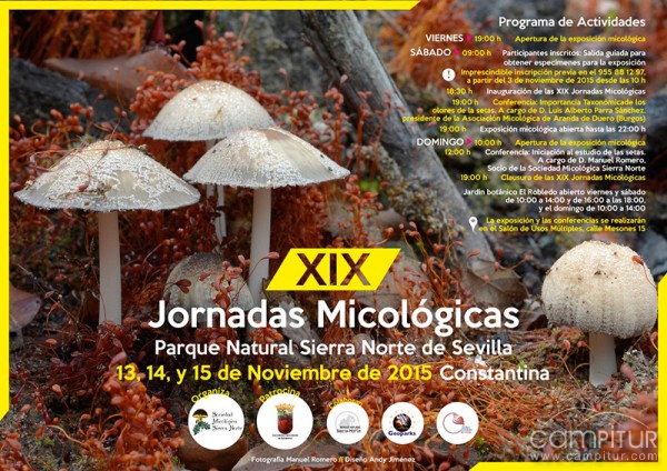XIX Jornadas Micológicas Parque Natural Sierra Norte de Sevilla