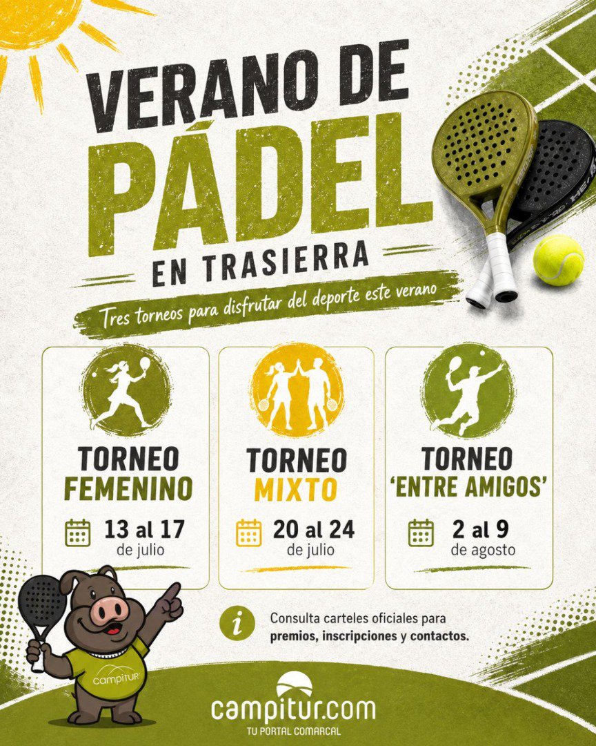 Trasierra se prepara para un verano a golpe de pádel