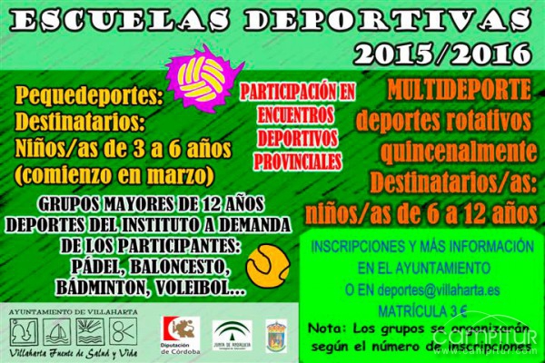 Escuelas Deportivas 2015/ 2016 en Villaharta 