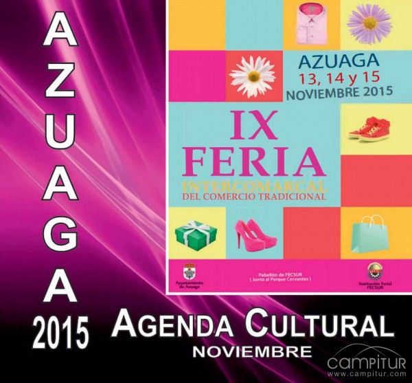 Agenda Cultural para el mes de noviembre en Azuaga 