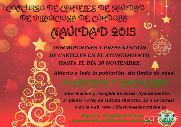 I Concurso de Carteles de Navidad 2015 en Villaviciosa de Córdoba 