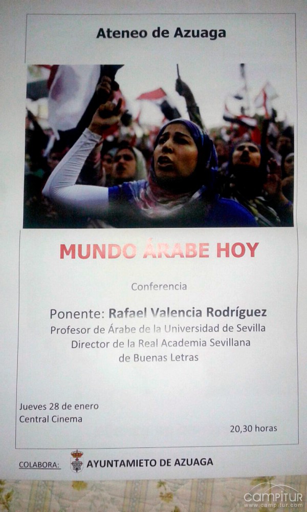 Conferencia en Azuaga: “Mundo Árabe hoy” 