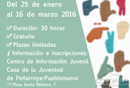 Curso de Lengua de Signos en Peñarroya-Pueblonuevo