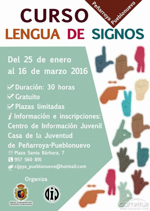 Curso de Lengua de Signos en Peñarroya-Pueblonuevo