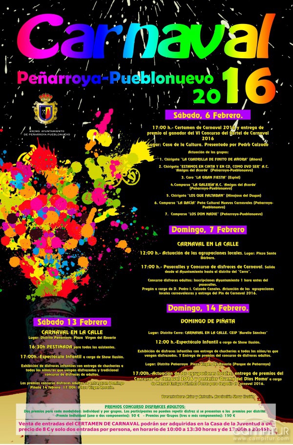Carnaval 2016 en Peñarroya -Pueblonuevo 