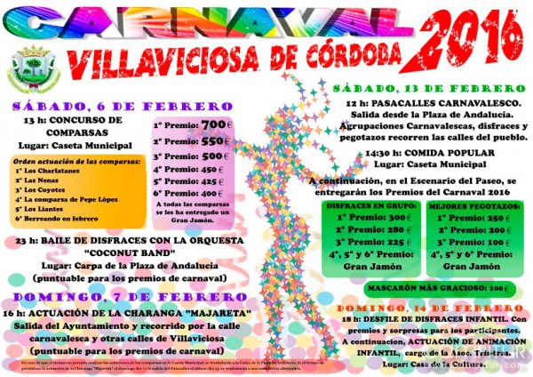 Carnaval 2016 en Villaviciosa de Córdoba 
