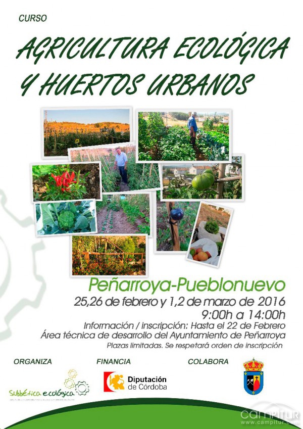 Curso “Agricultura Ecológica y Huertos Urbanos” en Peñarroya-Pueblonuevo 