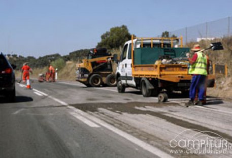 Cortada la carretera provincial BA-115 de Reina a la BA-048