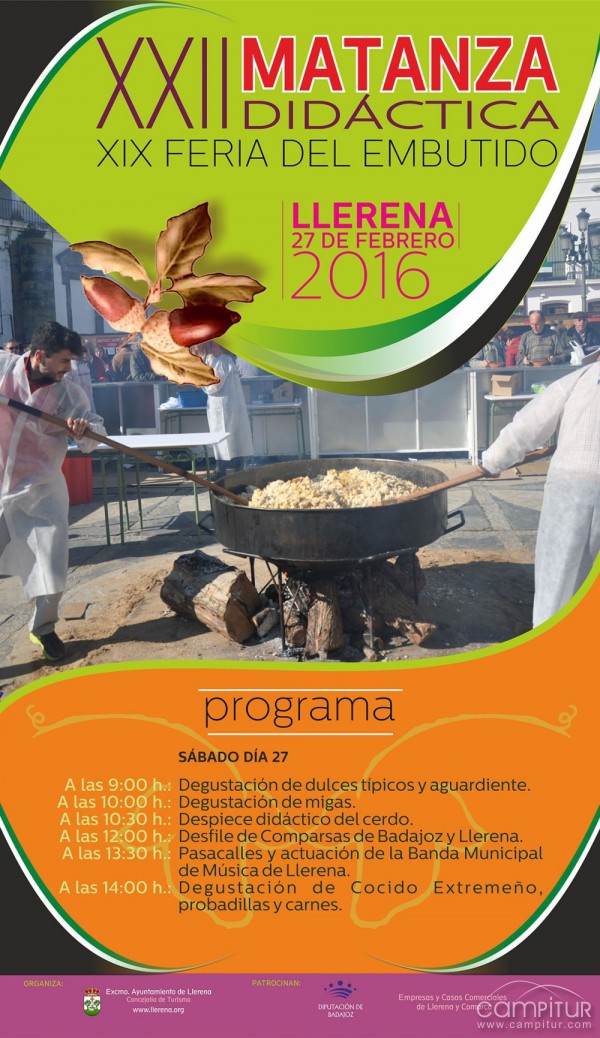XXII Matanza Didáctica y XIX Feria del Embutido en Llerena 