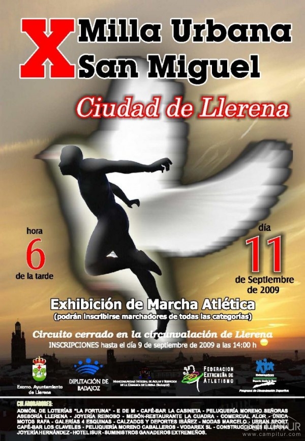 Llerena acoge la X edición de la Milla Urbana San Miguel 