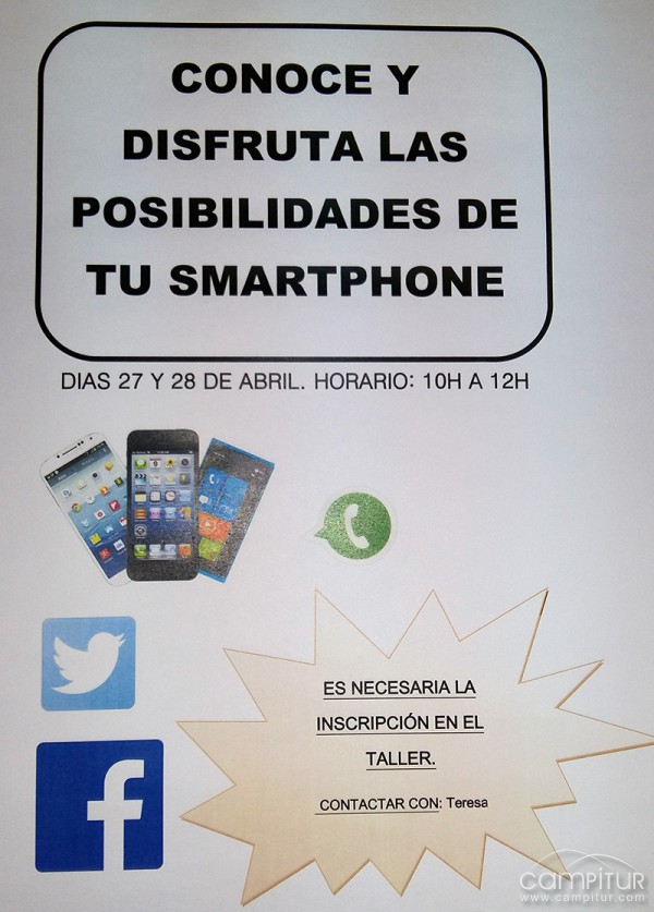 Taller gratuito para aprender a manejar Smartphone en Berlanga 