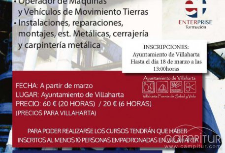 Cursos en Villaharta para Construcción y Metal 