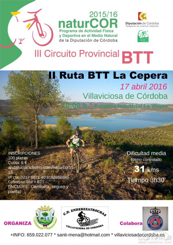 II Ruta BTT La Cepera en Villaviciosa de Córdoba 