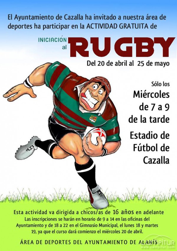 Curso de Iniciación al Rugby en Cazalla de la Sierra