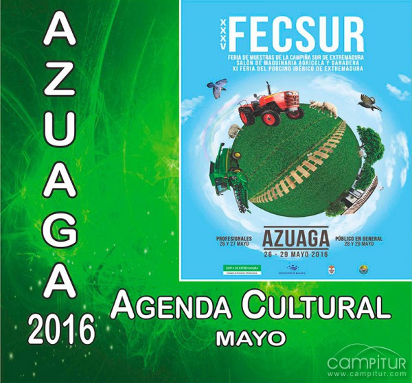 Agenda Cultural mes de Mayo en Azuaga 