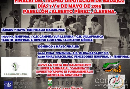 Finales del Trofeo Diputación en el “Alberto Pérez” de Llerena 