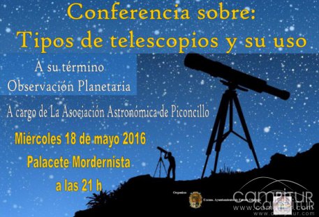 Conferencia “Tipos de Telescopios y su uso” en Fuente Obejuna 