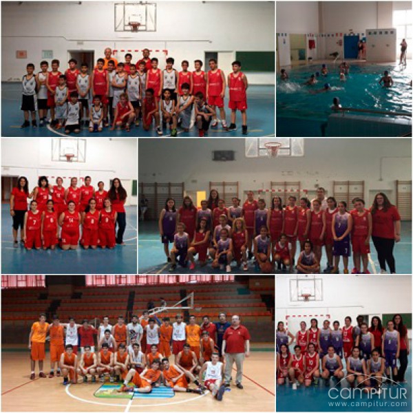 Clausura temporada C.B. Campiña Sur Llerena, equipos de la Base