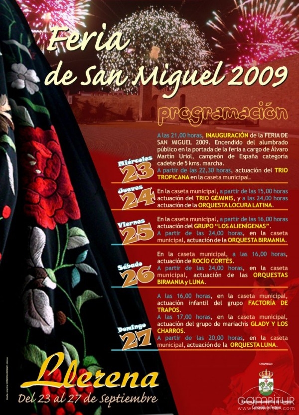 Llerena celebra la Feria de San Miguel 2009 