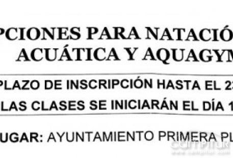 Clases de natación en Villaviciosa de Córdoba 