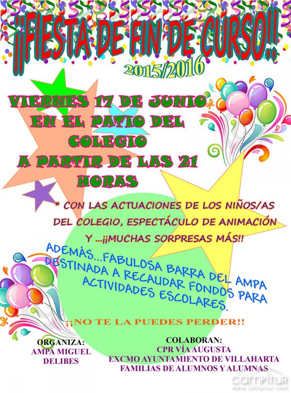 Fiesta fin de curso en Villaharta 