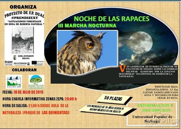 La Noche de las Rapaces en Berlanga 