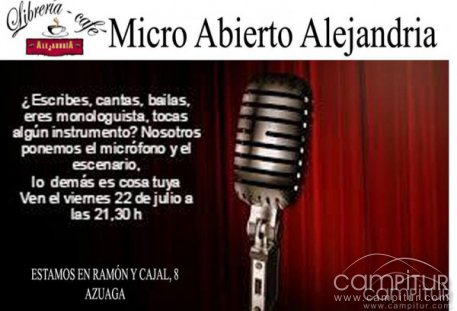 Escribes, cantas, bailas… ven a la Jornada de Micros Abiertos en Alejandría 