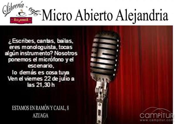 Escribes, cantas, bailas… ven a la Jornada de Micros Abiertos en Alejandría 