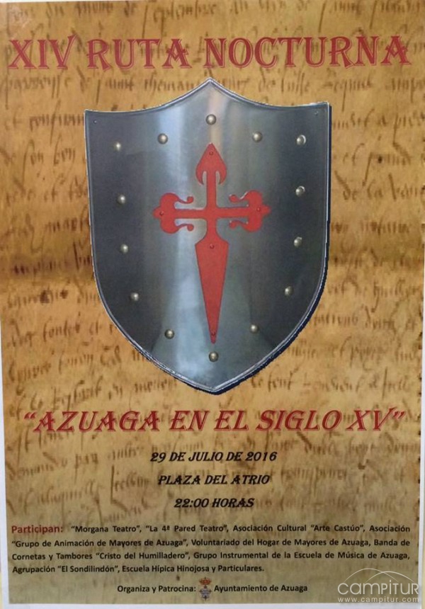 Hoy, Ruta Nocturna “Azuaga del siglo XV” 