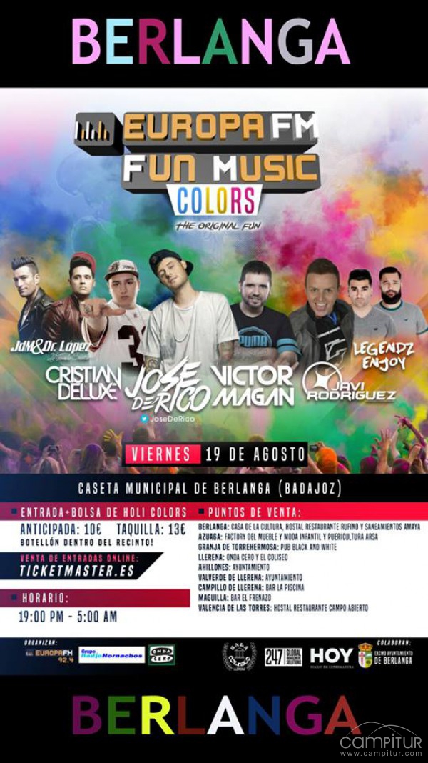 Europa FM Fun Music Colors en Berlanga 