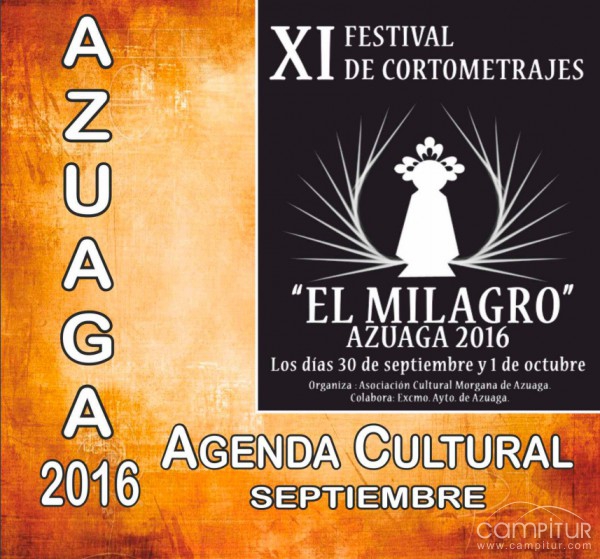Agenda Cultural para Septiembre en Azuaga 