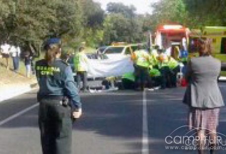 Accidente mortal en la carretera que une Cazalla a Guadalcanal 