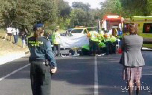 Accidente mortal en la carretera que une Cazalla a Guadalcanal 