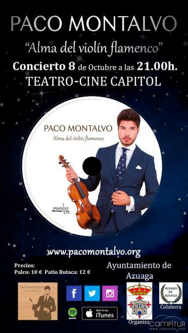 El violinista Paco Montalvo en Azuaga 
