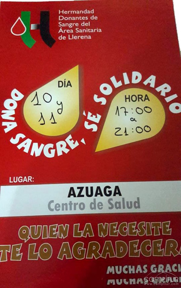 Campaña de Donación de Sangre en Azuaga 