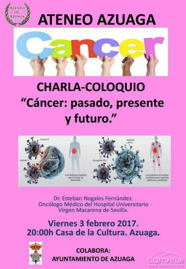 Charla – Coloquio sobre el Cáncer organizada por el Ateneo Azuaga 