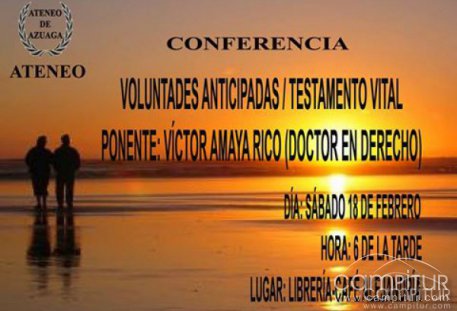 Conferencia “Voluntades anticipadas testamento vital” 