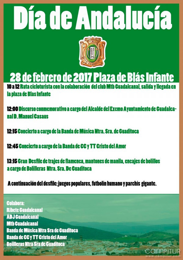 Programación actos Día de Andalucía en Guadalcanal 