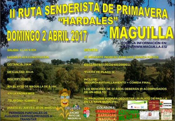 II Ruta Senderista de Primavera “Hardales” en Maguilla 