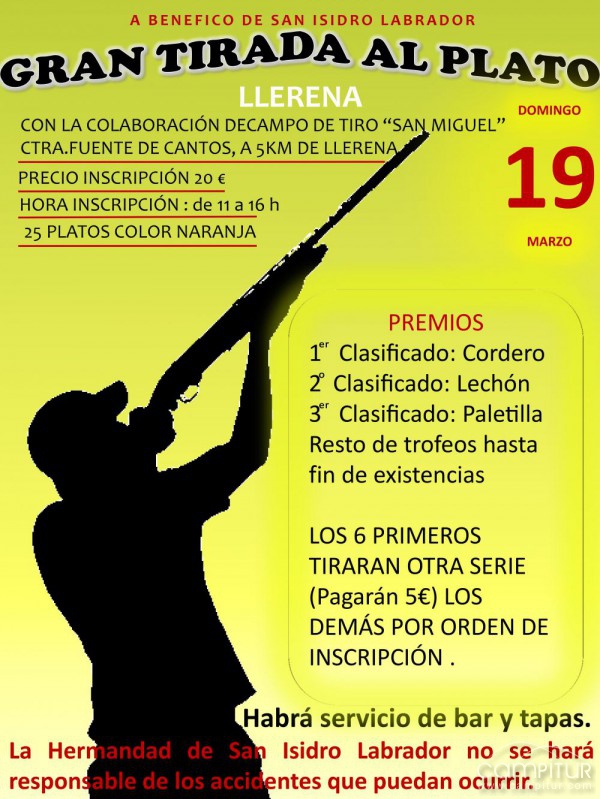 Gran tirada al plato a beneficio de la Hermandad de San Isidro Labrador