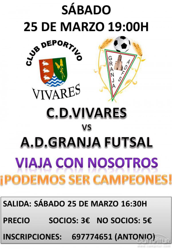 El A.D. Granja Futsal se la juega el próximo sábado frente al Vivares