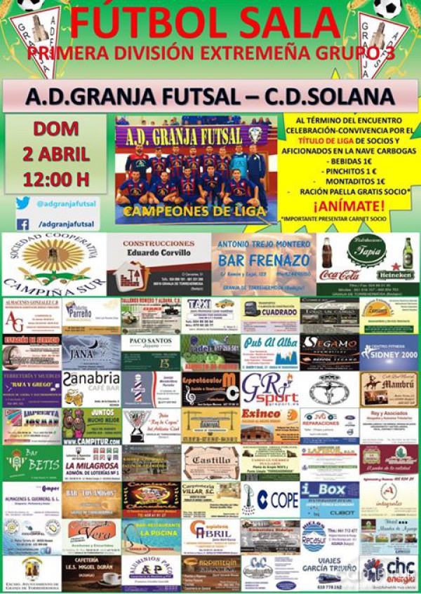 El A.D.Granja Futsal celebra su título de liga 