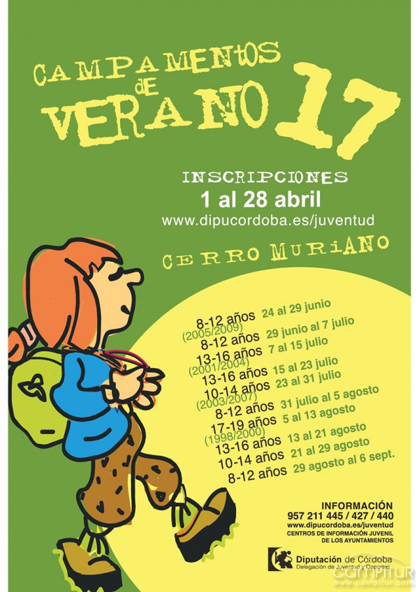 Campamentos de Verano 2017 en Cerro Muriano 